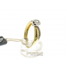 Salvini anello solitario oro giallo e bianco e diamante ct.0,24 ref. n52441